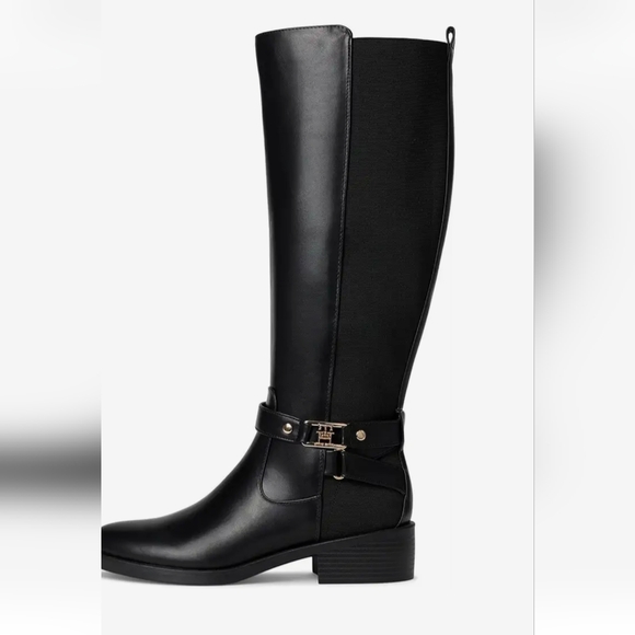 Tommy Hilfiger Shoes - TOMMY HILFIGER NEW BLACK KNEE HIGH BOOTS SZ 7.5